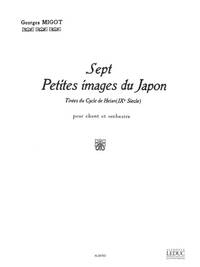 MIGOT GEORGES 7 PETITES IMAGES DU JAPON IN 16 ORCHESTRA SCORE