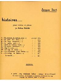 JACQUES IBERT: LA MENEUSE DE TORTUES D'OR (VIOLIN & PIANO)