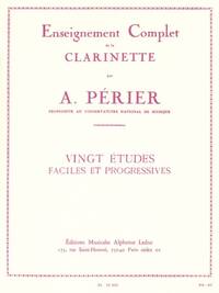 AUGUSTE PERIER: TWENTY EASY AND PROGRESSIVE STUDIES (CLARINET)