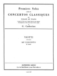 GIOVANNI BATTISTA VIOTTI: SOLO NO.1 FROM CONCERTO NO.20 (VIOLIN & PIANO)