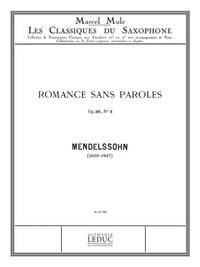 FELIX JACOB LUDWIG MENDELSSOHN BARTHOLDY: ROMANCE SANS PAROLES NO.3 (CLASSIQUES NO.60) (SAXOPHONE-AL