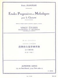 PAUL JEANJEAN: ETUDES PROGRESSIVES ET MELODIQUES VOL.3 (CLARINET SOLO)