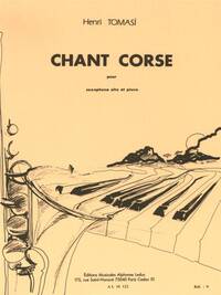 HENRI TOMASI : CHANT CORSE POUR SAXOPHONE ALTO ET PIANO