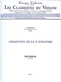 LUDWIG VAN BEETHOVEN: ANDANTINO (CLASSIQUES NO.321) (VIOLIN & PIANO)