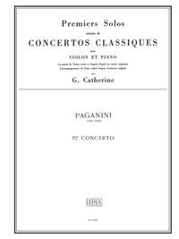 PAGANINI PREMIER SOLO EXTRAIT CONCERTO NO 1 VIOLIN & PIANO BOOK