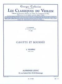 JOHANN KUHNAU: GAVOTTE ET BOURREE (CLASSIQUES NO.360) (VIOLIN & PIANO)