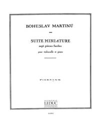 BOHUSLAV MARTINU: SUITE MINIATURE H192 NO.5 (CELLO/PIANO)