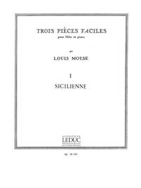 LOUIS MOYSE: 3 PIECES NO.1: SICILIENNE (FLUTE & PIANO)