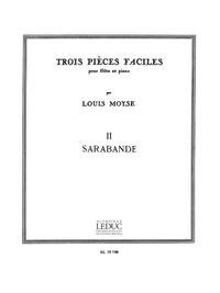 LOUIS MOYSE: 3 PIECES NO.2: SARABANDE (FLUTE & PIANO)