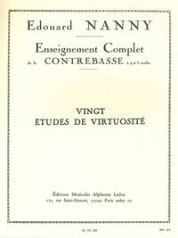 EDOUARD NANNY: COMPLETE STUDY OF THE DOUBLE BASS (20 VIRTUOSIC STUDIES)