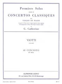 VIOTTI PREMIERS SOLOS CONCERTOS CLASSIQUES NO 13 (CATHERINE) VLN/PF BK