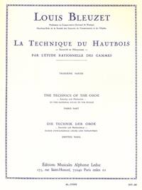 LOUIS BLEUZET: THE TECHNIQUE OF THE OBOE (VOLUME 3)