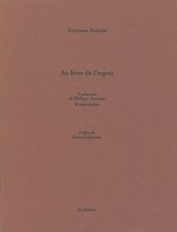 AU LIVRE DE L'ESPRIT