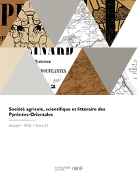 Société agricole, scientifique et littéraire des Pyrénées-Orientales