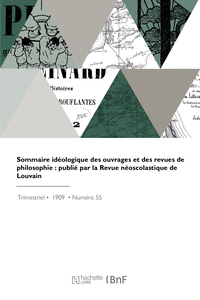 Revue néoscolastique de Louvain