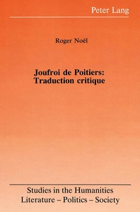 JOUFROI DE POITIERS: TRADUCTION CRITIQUE