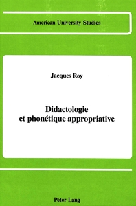 DIDACTOLOGIE ET PHONETIQUE APPROPRIATIVE