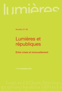 Lumières et républiques entre crises et renouvellement