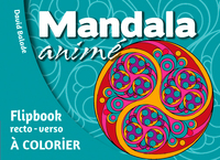 Mandala animé, recto verso, à colorier