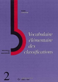VOCABULAIRE ELEMENTAIRE DES CLASSIFICATIONS