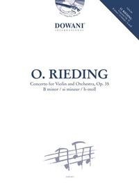 OSCAR RIEDING : CONCERTO FOR VIOLIN AND ORCHESTRA OP. 35 B MINOR - VIOLON -  RECUEIL + CD