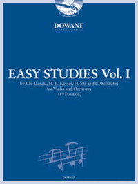 CHARLES DANCLA : EASY STUDIES VOL. 1 (1ST POSITION) - RECUEIL + SUPPORT AUDIO