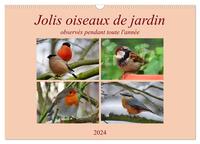 JOLIS OISEAUX DE JARDIN (CALENDRIER MURAL 2024 DIN A3 VERTICAL), CALVENDO CALENDRIER MENSUEL - OBSER