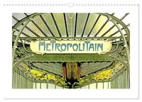 METROPOLITAIN (CALENDRIER MURAL 2025 DIN A3 VERTICAL), CALVENDO CALENDRIER MENSUEL - L'ART NOUVEAU D