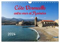 COTE VERMEILLE ENTRE MER ET PYRENEES (CALENDRIER MURAL 2024 DIN A4 VERTICAL), CALVENDO CALENDRIER ME