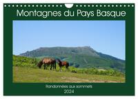 MONTAGNES DU PAYS BASQUE (CALENDRIER MURAL 2024 DIN A4 VERTICAL), CALVENDO CALENDRIER MENSUEL - PHOT