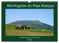 MONTAGNES DU PAYS BASQUE (CALENDRIER MURAL 2024 DIN A3 VERTICAL), CALVENDO CALENDRIER MENSUEL - PHOT