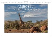 AMBOSELI (CALENDRIER MURAL 2024 DIN A4 VERTICAL), CALVENDO CALENDRIER MENSUEL - SUPERBE PARC AU PIED