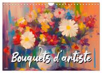 BOUQUETS D'ARTISTE (CALENDRIER MURAL 2024 DIN A4 VERTICAL), CALVENDO CALENDRIER MENSUEL - CALENDRIER