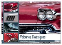 VOITURES CLASSIQUES - L'ESTHETIQUE DU DETAIL (CALENDRIER MURAL 2024 DIN A3 VERTICAL), CALVENDO CALEN