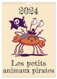 LES PETITS ANIMAUX PIRATES (CALENDRIER MURAL 2024 DIN A4 HORIZONTAL), CALVENDO CALENDRIER MENSUEL -