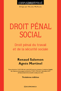 DROIT PENAL SOCIAL, 3E ED.