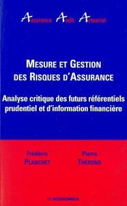 MESURE ET GESTION DES RISQUES D'ASSURANCE