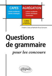 Questions de grammaire pour les concours