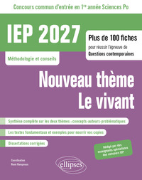 Concours commun IEP 2027. Plus de 100 fiches pour réussir l'épreuve de questions contemporaines
