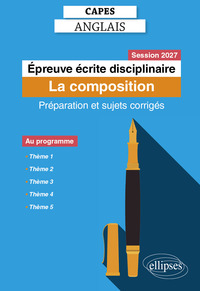 CAPES Anglais 2027 - Épreuve écrite disciplinaire