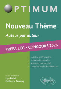 Thème ECG 2026 - Auteur par auteur