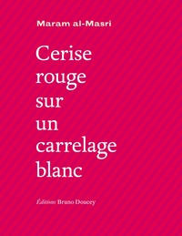 CERISE ROUGE SUR UN CARRELAGE BLANC