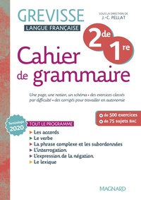 Grammaire - Grévisse 2de, 1re, Cahier d'activités