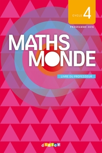 Maths Monde Cycle 4, Livre du professeur