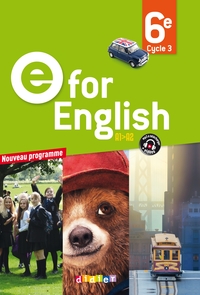 E for English 6e, Livre de l'élève