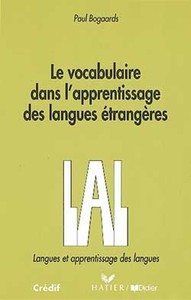 LE VOCABULAIRE DANS L'APPRENTISSAGE DES LANGUES ETRANGERES - LIVRE