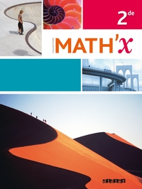 Math'X 2de, Livre de l'élève Petit format