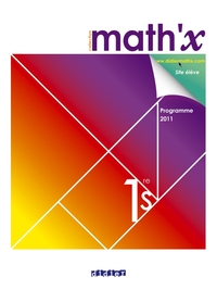 Math'X 1re, Livre de l'élève Grand Format