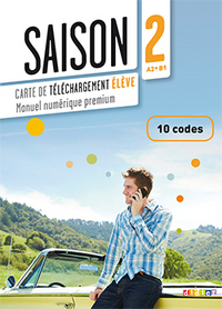 SAISON 2 NIV.A2+ - CARTE DE TELECHARGEMENT NUMERIQUE ELEVE 10 CODES