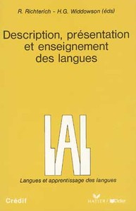 DESCRIPTION, PRESENTATION ET ENSEIGNEMENT DES LANGUES - LIVRE